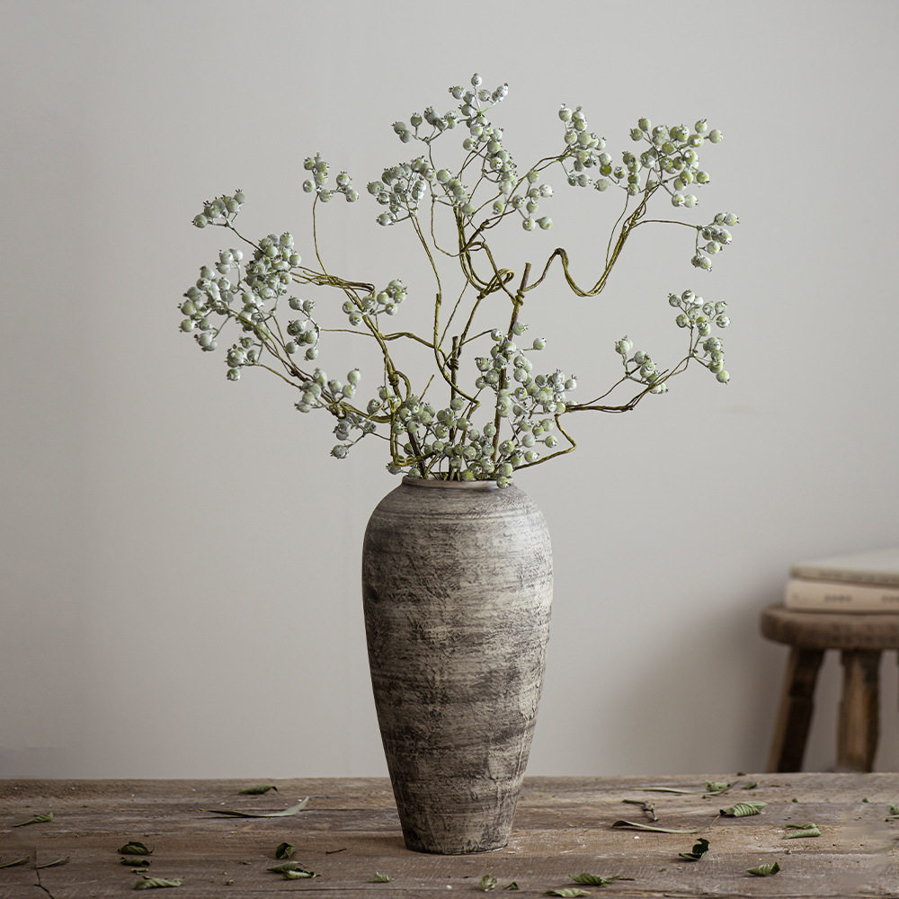 陶瓷复古插干花客厅软装饰品摆件电视柜家居港风日式花瓶田园风格,家居饰品,花壶瓶,淘宝优惠券,粉丝福利购,淘宝优惠卷