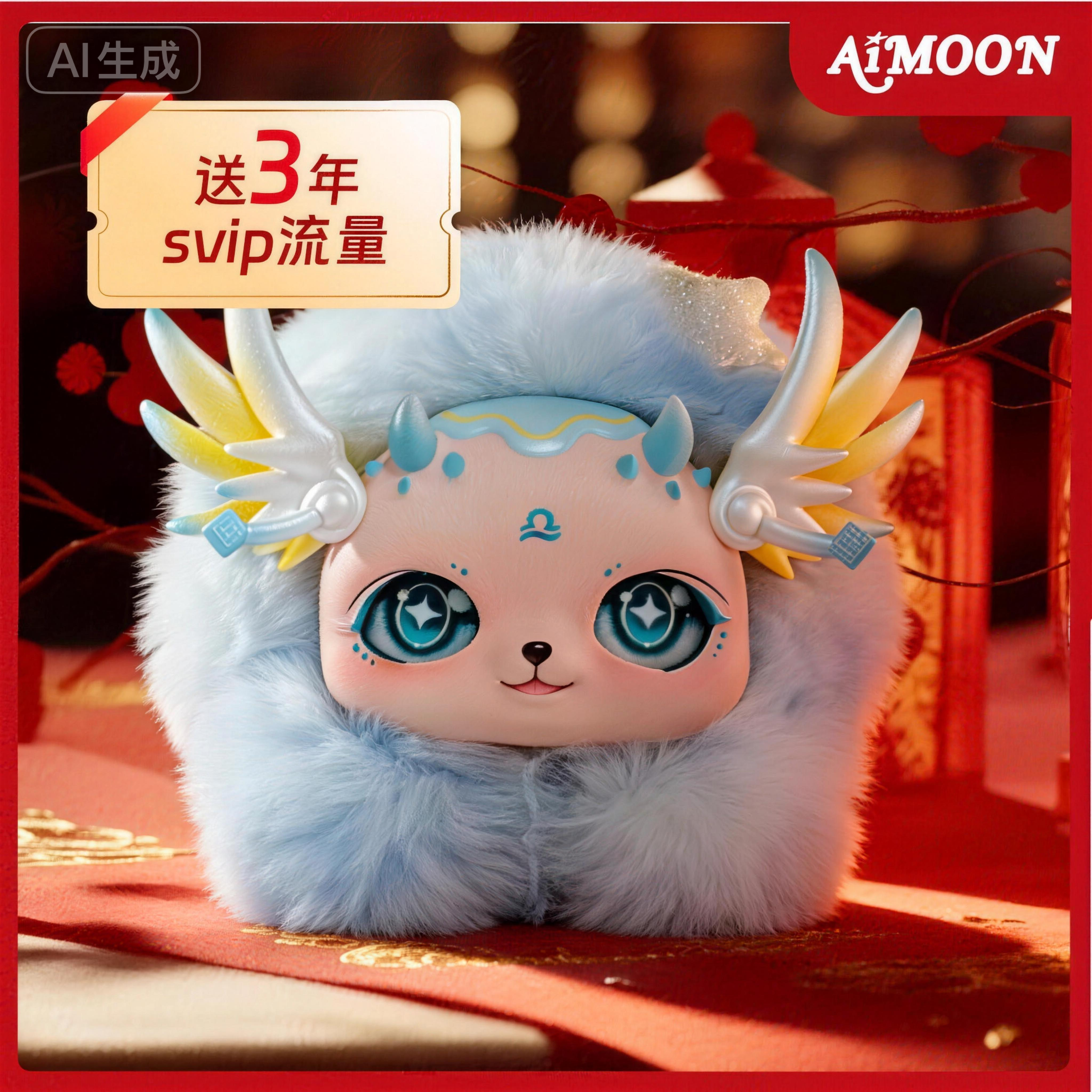 AiMOON 星座AI守护精灵-天秤座生日礼物AI陪伴送女友搪胶潮玩玩偶,模玩/动漫/周边/娃圈三坑/桌游,潮玩盲盒,淘宝优惠券,粉丝福利购,淘宝优惠卷