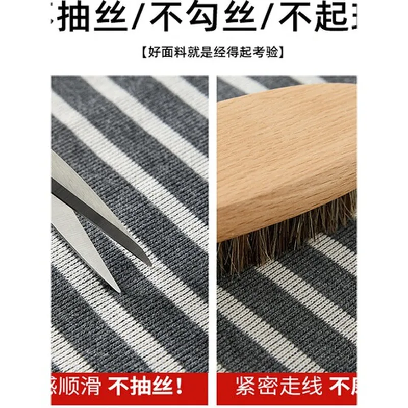 黑白慵懒风裤宽松大码女阔腿裤休闲小个子糯米运动bf直筒春秋条纹