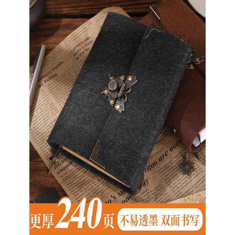 定制创意复古风格学生笔记本商务记事本A5B6活页本相册绘2孔6孔本