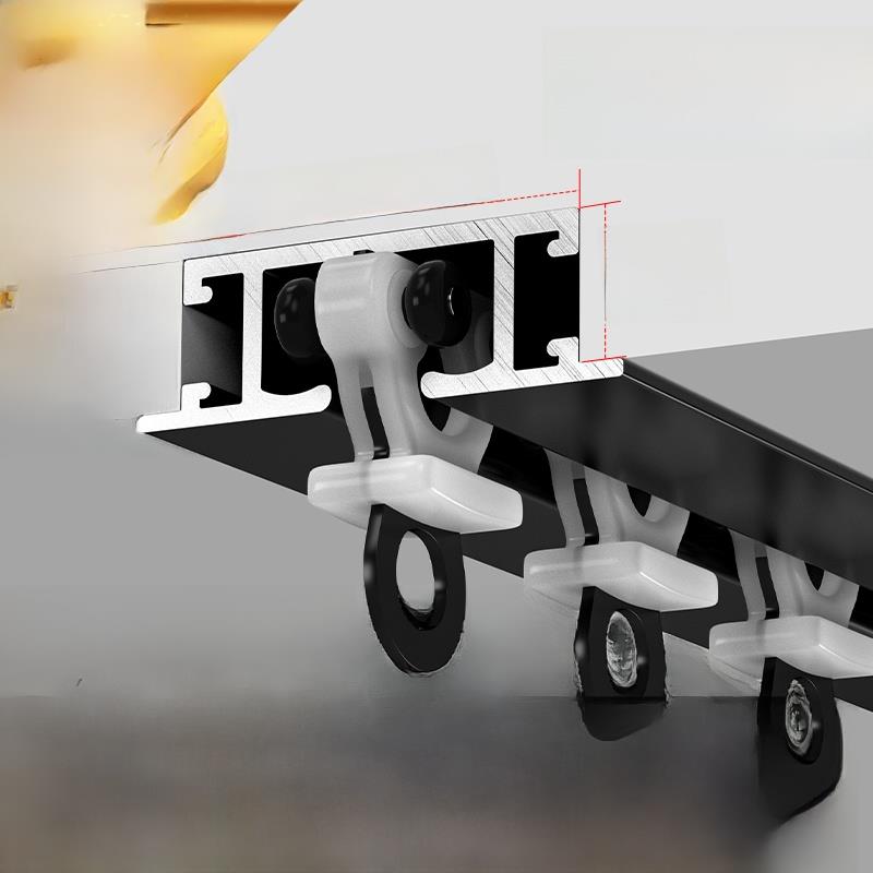 嵌入式帷幕轨道隐形嵌入式轨道可弯曲滑动轨道超薄加宽厚隐藏嵌入