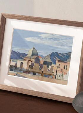 实木相框挂墙画框装裱16寸20 24 30 32 拼图1000片5075定制4开8K