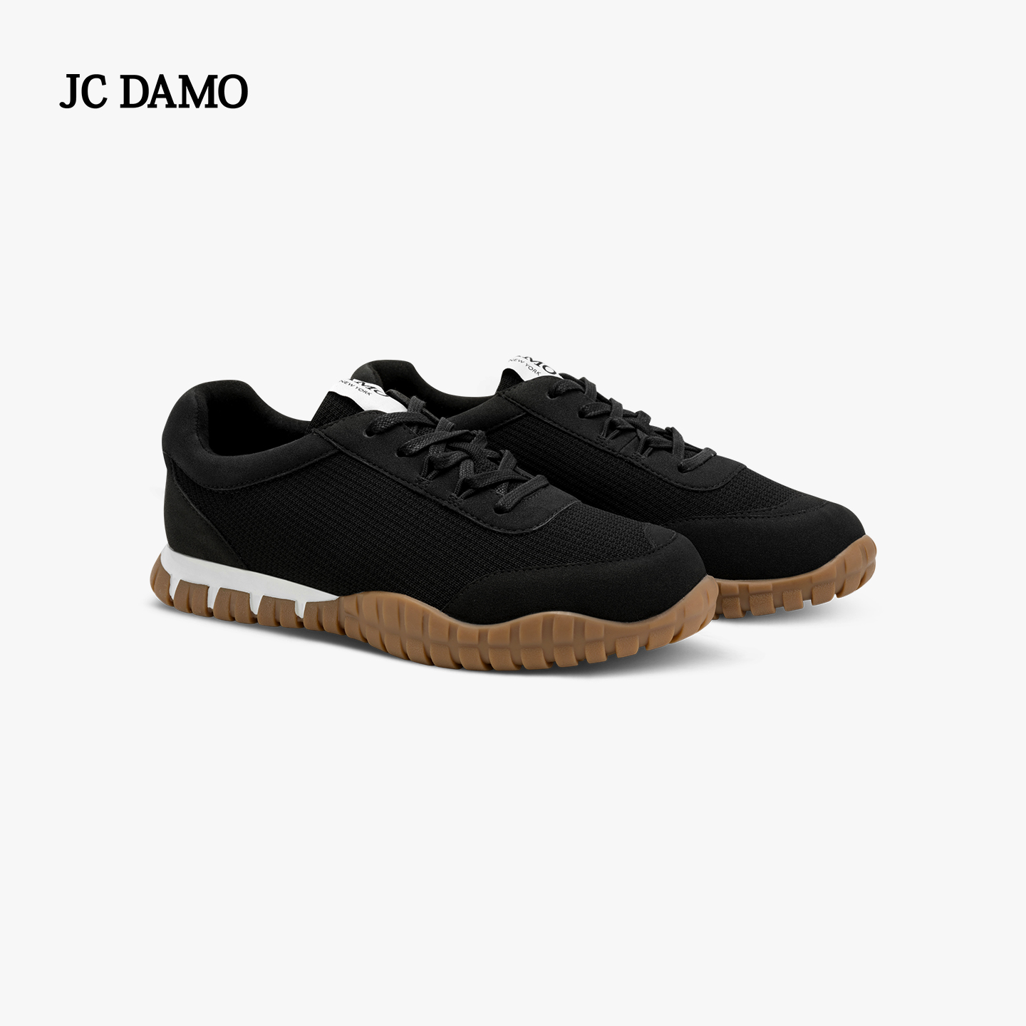 JC DAMO 德训鞋女2026春新款平底休闲鞋薄底赛车鞋轻便运动鞋薄底