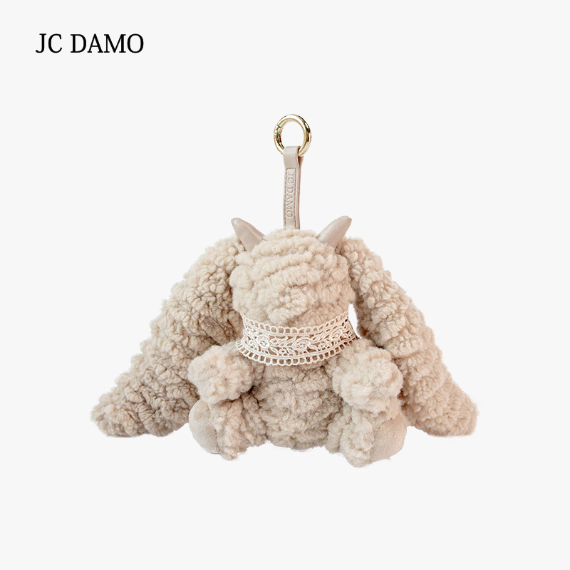 JCDAMO米色长耳兔可爱公仔