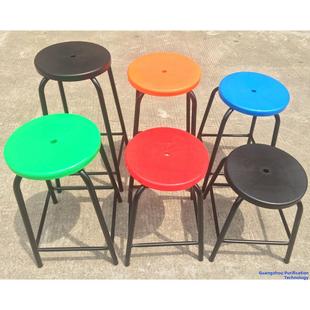 70cm 防静电凳子椅子黑色圆凳无尘室车间工作椅高