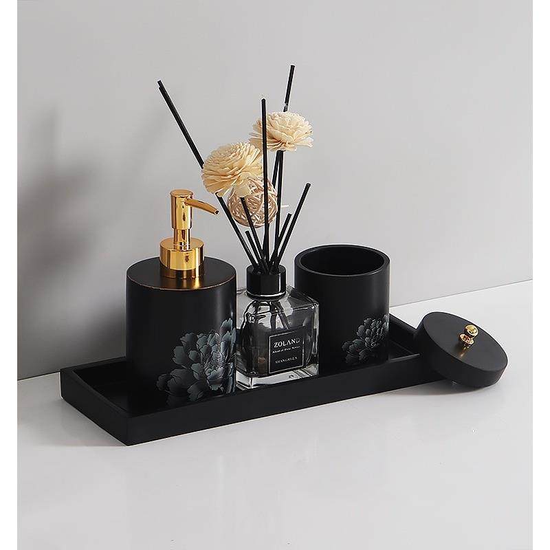 酒店洗手液瓶棉签盒套件浴室按压空瓶卫生间乳液分装瓶样板房托盘,家庭/个人清洁工具,乳液器,淘宝优惠券,粉丝福利购,淘宝优惠卷