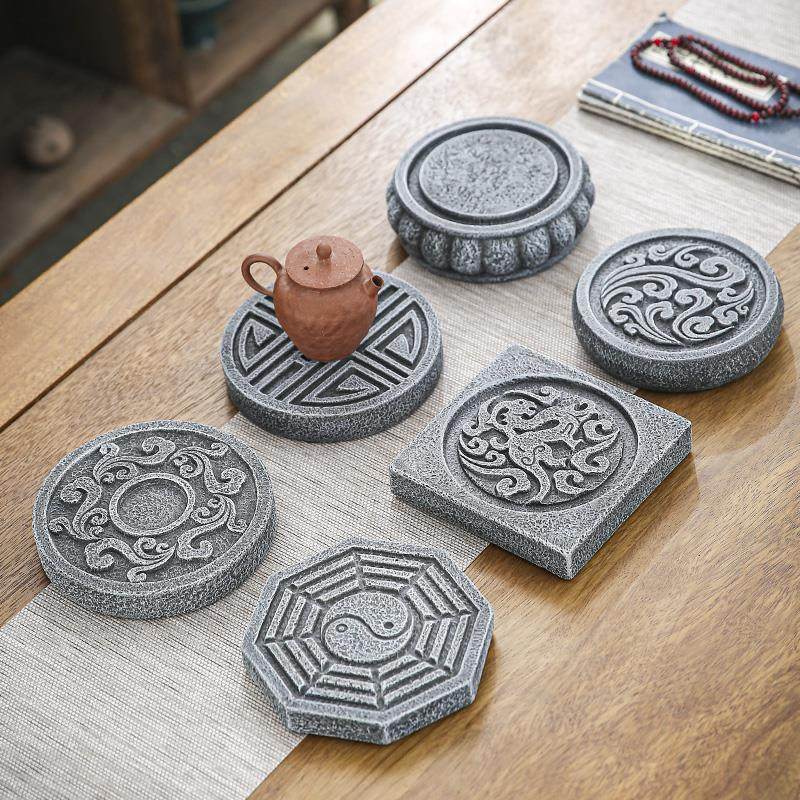 中国风覆古隔热垫炭炉防烫底座中式家用大号茶壶壶承干泡茶台茶盘