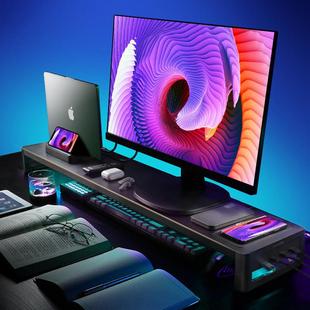 鹿为显示器增高架带抽屉USB扩展 办公室桌面桌上型电脑电脑萤幕支