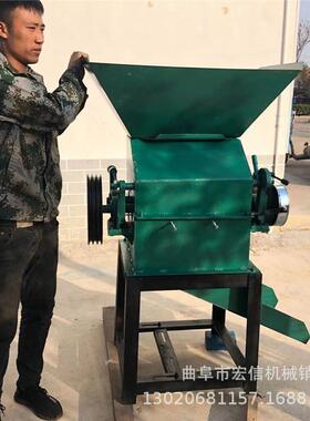 电动粮TRK食挤对扁机 式辊燕麦挤扁机花 生高粱黄豆压扁机