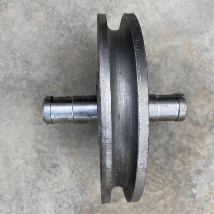 546js混凝土搅拌机钢料滑斗轮总成 丝内绳滑轮爬斗轨道外滚轮配件