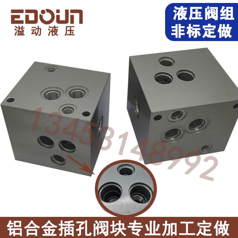 合铝金液压阀块加油工定制 逻辑阀组NMH插装块设计加工 厂路家定