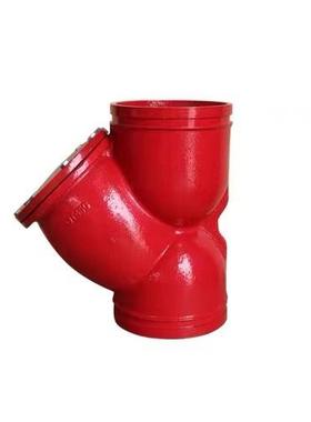 阀沟8过滤器GL41H-16G1H-16Q沟槽止回球墨铸铁槽沟槽卡箍沟槽橡胶