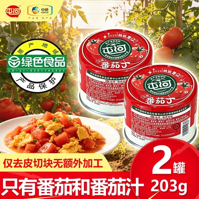中粮屯河番茄丁罐头203g