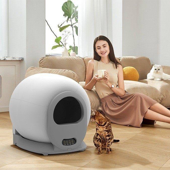 猫砂新款大号猫APP 铲全封闭 屎盆厕所除臭净味自动宠物智能跨境