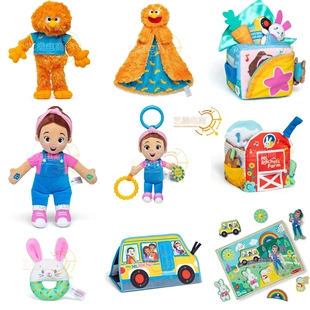 新款ms rachel plush doll瑞秋女士感官互动玩具毛绒公仔巴士