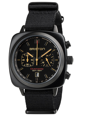 BRISTON 法国进口 Clubmaster Sport 黑色玳瑁运动系列计时手表