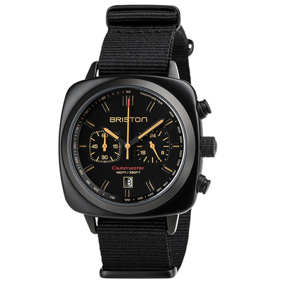 BRISTON 法国进口 Clubmaster Sport 黑色玳瑁运动系列计时手表