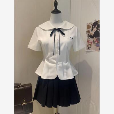 原创夏季新款jk制服短袖