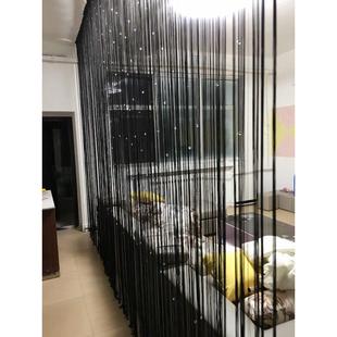 饰帘子客厅美容院成品窗帘 挂帘隔断门帘线帘水晶流苏珠帘房间装