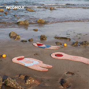 ins风 WOOMOJI艺术家夏媛媛联名插画客厅卧室地毯子床边地毯垫新款