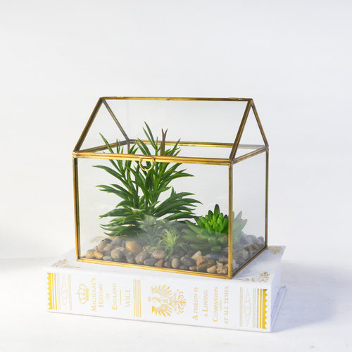 带盖玻璃花房透明小屋形