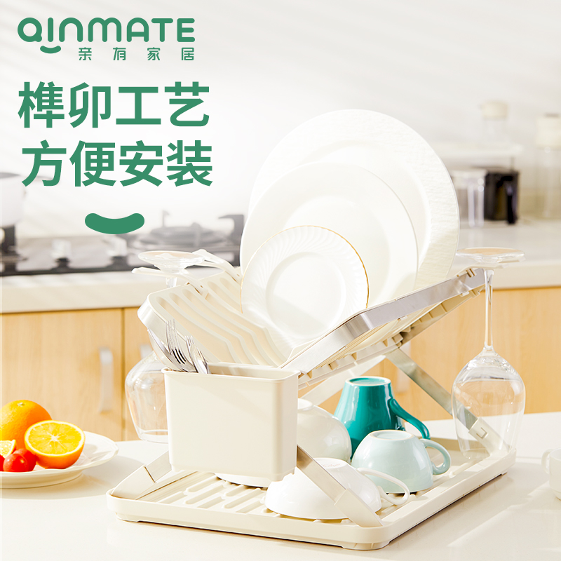 亲有抗菌碗架沥水架厨房碗碟置物架装餐具碗盘妙装架家用厨房沥水