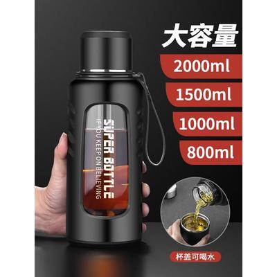 日本水杯大容量玻璃防摔耐高温