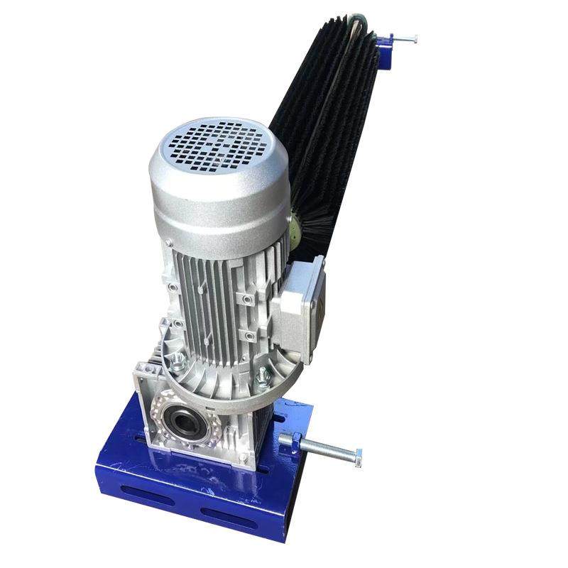 皮带输送机电动滚刷清扫器皮带机无动力毛刷清扫器电动清扫器