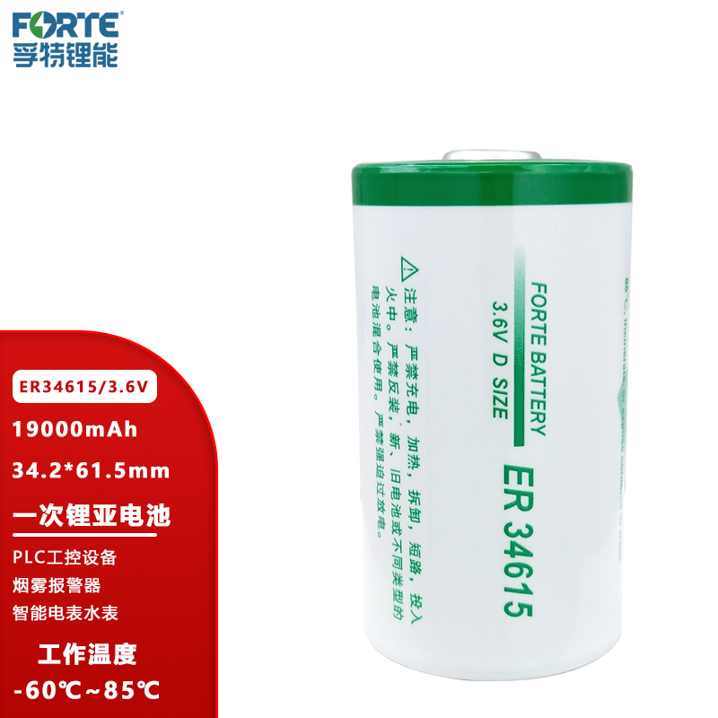 孚特ER34615水表流量计3.6V电池