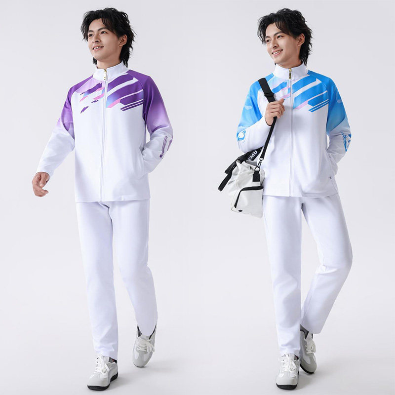 秋冬情侣装长袖田径运动员领奖服外套中高学生篮球训练出场服套装