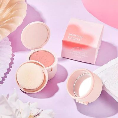 正品细腻雾卡琪丽粉乌四色慕斯柔可选蜜桃空气0005轻薄梅子腮红粉