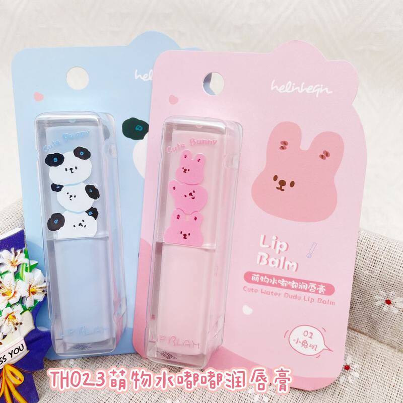 正品干燥不油嘟嘟润唇膏质地萌物水起皮好伶好倩TH023轻盈