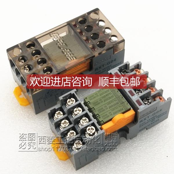 询价RXT-G04 RXT-G04N 24VDC 凯昆KACON 继电器模块 配 TA-1a