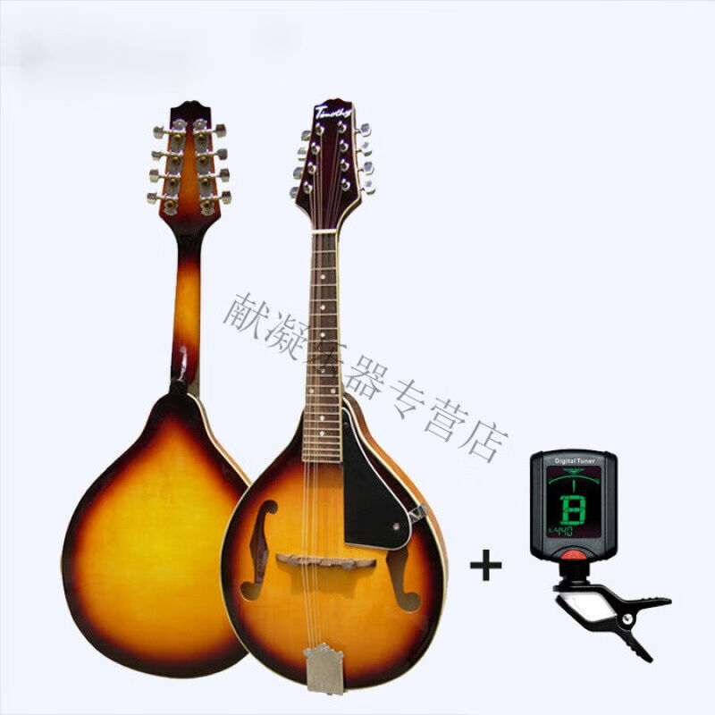 中级M100高音八弦曼陀林曼陀铃琴学琴全套黄M100+豪华升