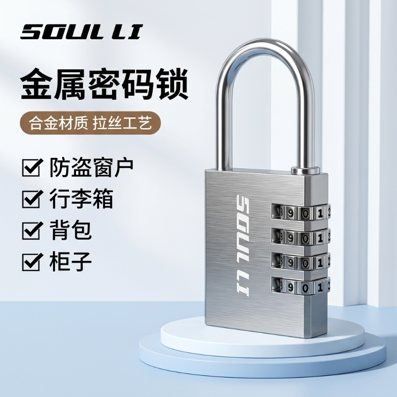 密码挂锁行李箱锁密码锁图片