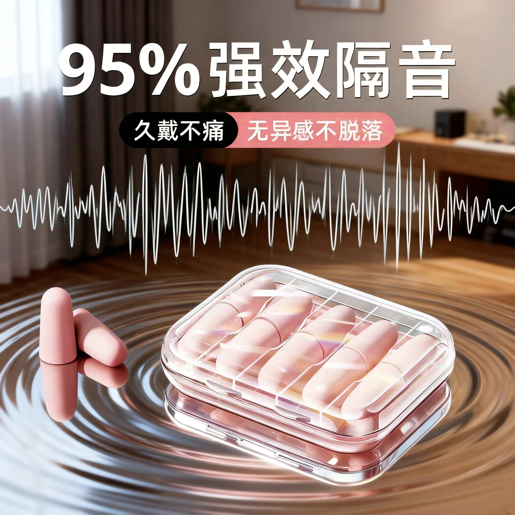 专业降噪耳塞舒适不伤耳宿舍防吵