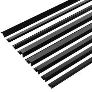 玻璃鱼缸包边条家用双层塑料包边滑道推拉盖板装饰黑色包边条定制