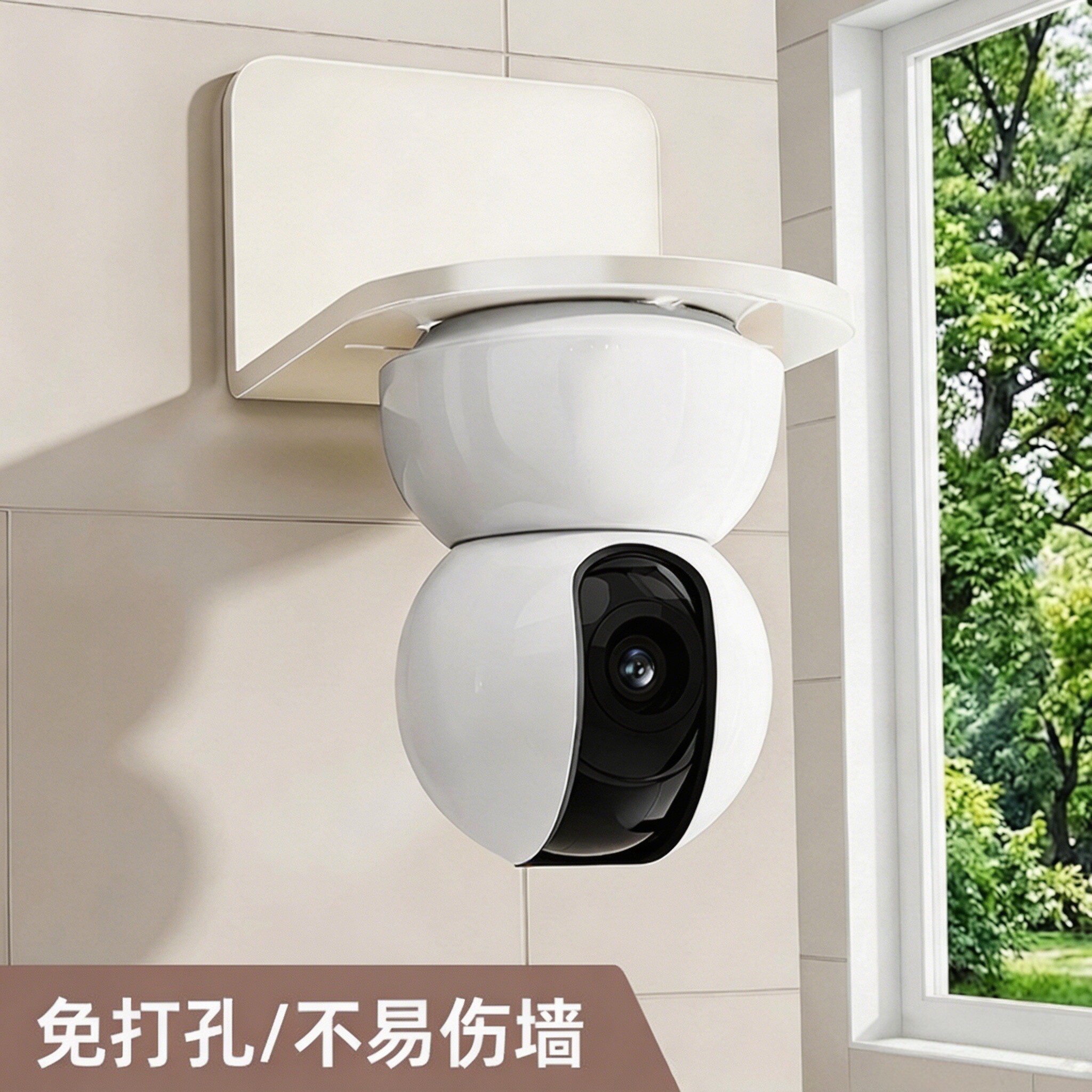 免打孔监控摄像头碳钢支架家用图片
