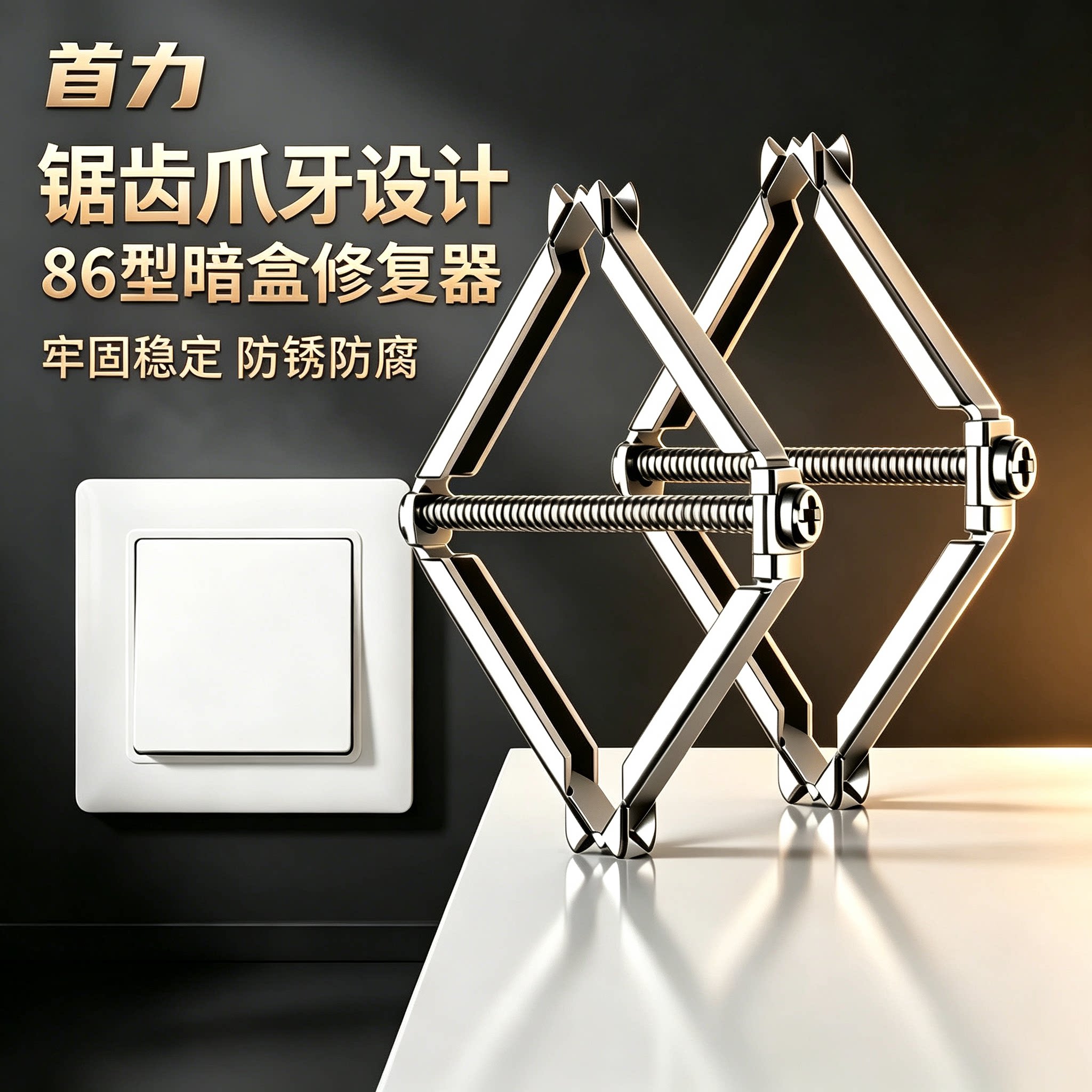通用款86型全钢材质暗盒修复器图片