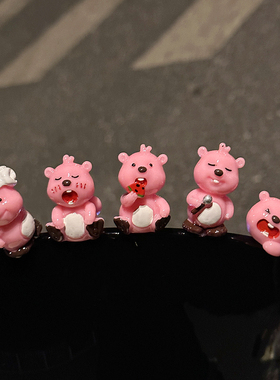 loopy车载摆件创意电动车装饰品可爱电瓶车小配件摩托车公仔卡通