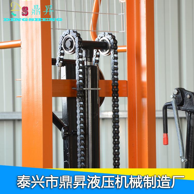 手动液压油桶升高车倒料车叉车圆桶堆高车油桶搬运装卸车