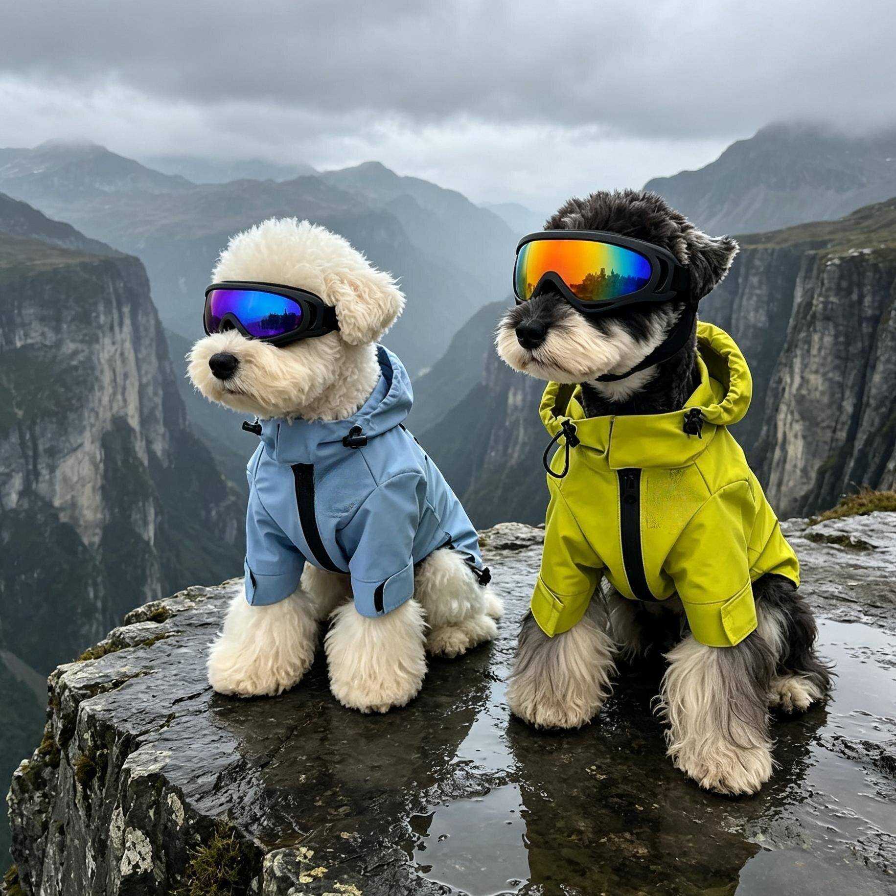 狗狗衣服冲锋衣防水防风雪纳瑞泰迪比熊高西地猫咪服饰薄款雨衣