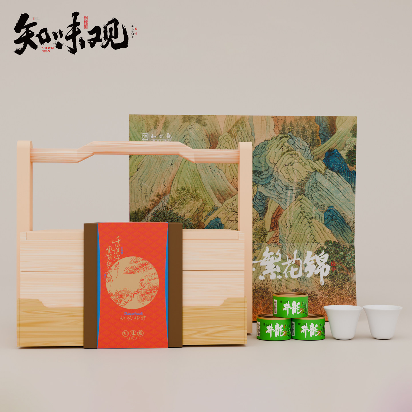 知味观糕点心礼盒装碧月流霞杭州特产绿豆糕传统糕点心送伴手礼品