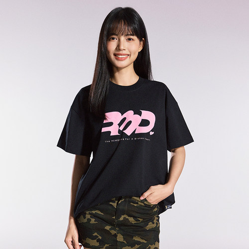 Remedy美式潮牌RMD心宽松圆领体恤上衣夏季国潮情侣装短袖T恤男女