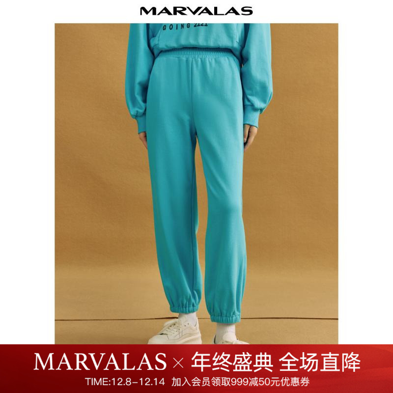 曼德诗休闲百搭灰色卫裤