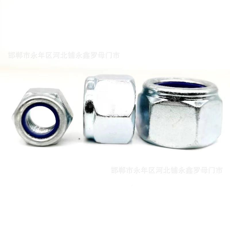 GB889加厚防松螺母GLD尼龙4锁紧螺M5M6M8*8*9M101帽0M12M1加高自*