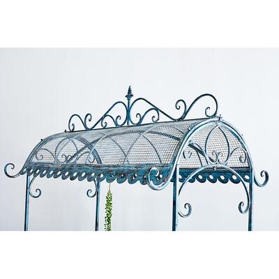 美式装复古做旧铁艺花车QSZ花架物店架花陈列展架花置园庭院饰