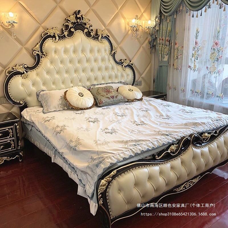 GYA欧式实木床大床奢华1.8m主卧现代婚床公主双人床豪华床美式床