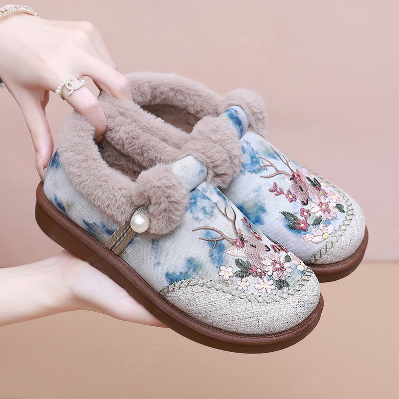 冬季老北京棉鞋女官方旗舰店正品