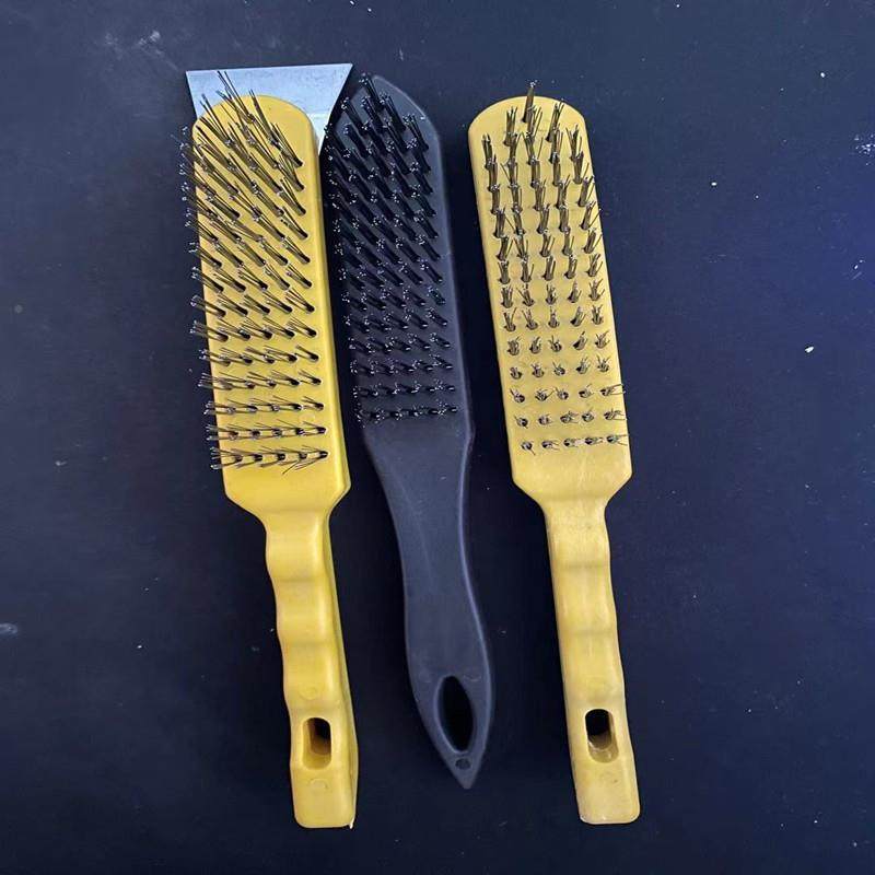 塑料柄除钢丝刷3排5排6排清油洁打磨抛光343344除污锈工业刷鱼鳞,五金/工具,油漆刷/滚筒,淘宝优惠券,粉丝福利购,淘宝优惠卷